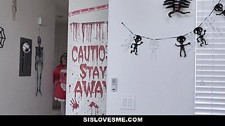 Step sis Katie Kush juggles on her stepbrothers cock as she jizzes over and over - sislovesme