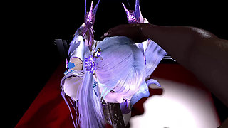 3D Cute Cosplay Babe Wearing Hot Dress Have Gangbang Sex