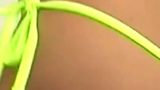 Cute Black Teen in Bikini Sucks a Big Black Cock and She Gets Banged Doggystyle