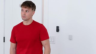 Teenager got big cock under the blanket