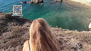 A Stranger Fucked Me Right In The Most Visible Spot On The Edge Of The Cliff