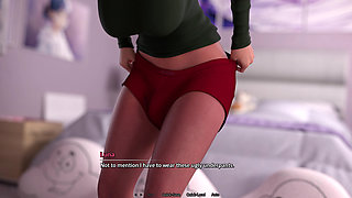 Perfect Package 2 - Luna Shaking Her Big Dick in Her Bed - Shemale