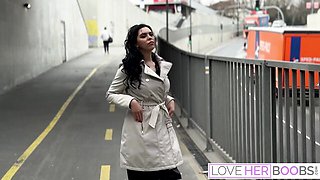 Black hair dirt with funny David Perry and Kira Queen from Love Her Boobs