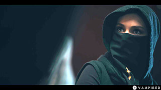 Cosplay Lesbian Vampire Sex - Bdsm Leather Girls in Lezdom Sub Dom Play Pussy Eating Session