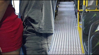 Student Being in the City Bus