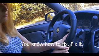 Fucked Stupid Blonde for Car Repairs