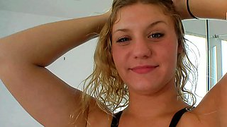 British blonde big natural boobs teen try porn