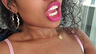 Exciting Ebony On Vacation