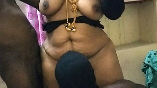 Cuckold Couple Hot Boobs Sucking at Standing Position