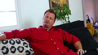Beautiful ebony Serena Ali sucks and fucks a big cock