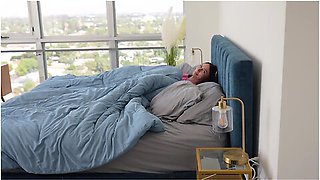 Caught My Hot Goth Step Sis Masturbating In My Bed - Cum On Tits - Indica Marie & Lev Lieben