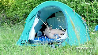 Nudist Milf Alzbeta Sleeping In The Tent