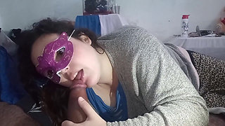 Starting the cuckold husband to watch me perform oral on a monster dick