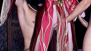 Threesome Animated Curves for Your Pleasure - 3D Animation Hentai