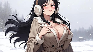 Visual art inspired by anime - fantastic scenes and character design