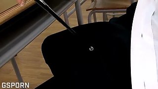 Japanese MILF Teacher Fucked Hard by Students - Uncensored JAV Sex in College