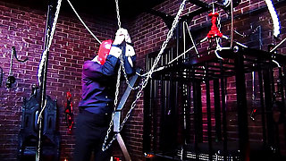 Slutty Nurses Jamie Brooks and Denise K Get Double-fucked in a BDSM Dungeon