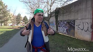 Mom British MILF with huge tits Ava Cox cheats on her husband