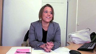 Seductive French MILF Accountant Gets Wild in Car Parts