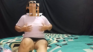 Fucking with Her Young Man in a Simple Villa Room