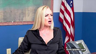 Headmaster enjoys big-breasted milfs juicy vagina