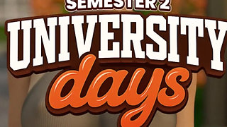 University Days 24 Amelia Like Taking Risk Fuck Her While Her Brother Was Close by