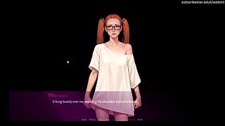 Mila Ai - Mila Teasing the Courier - Addont - by Porn Game 4u