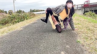 Voluntary Training No33 Peeing Walk Along The Road