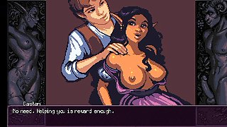 Big Busty Elf giving Blowjob and after that getting Creampied