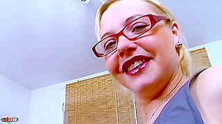 Anal Screw In The Office With The Little Golden-haired Maeva Blue