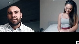 UNSPOILED TABOO Step Father Blackmails Her Daughter-in-law After Web cam Onanism - Athena Faris