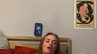 Tattooed goth slut fingers her virgin big ass