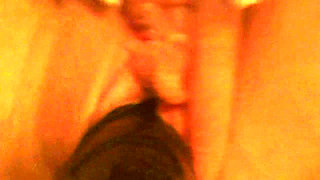 Swemature plays with big black dildo, fucks doggy and rides cock, smears cum on tits and tongue