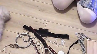 Hs021-an Asian Girl in School Uniform Was Disciplined