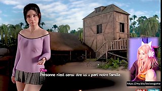 Oral session on the massage table in the treasure of Nadia game