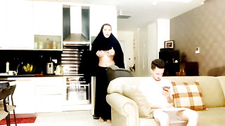 An Arab Boy Fucks Step- Mother Because He's Still Learn How to Have Sex. and Thestep- Mother Doesn't Mind Teaching Her Step Son