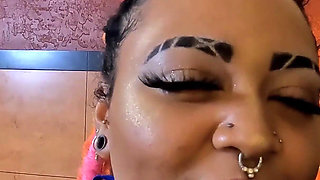 Alternative Ebony Gets Banged Out by a Thug