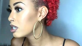 Hot Black Maid Does Some Webcam Black and Ebony