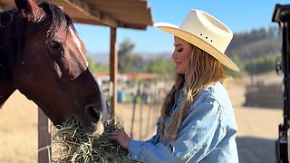 Busty Cowgirl Blake Blossom Fucked By Her Neighbor