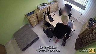 Loan4k. blue-eyed blonde lovelies needs fresh car so spreads her feet