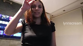 Lynn Scream: Petite Latina Maid Fucks Boss - Doggystyle POV Blowjob & Cum on Ass