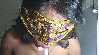 Indian wife playing with dildo