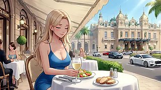 MONACO Hentai POV: Big Tits Goddess Femdom Anime Sex