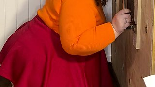 Jinkies- it looks to me like Velma had fun at my glory hole