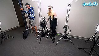 Rob Banks, Camera Man And Hadley Haze In College Amateur Rides Sybian And Blows