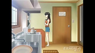 First Threesome Hentai UNCENSORED - Anal, Cum in Mouth & Asian Big Tits [Subtitled]