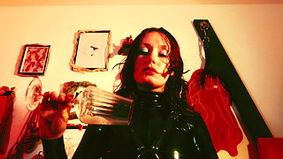 Divine Devotion: Latex Worship, Spit, Gas & Toilet Training POV