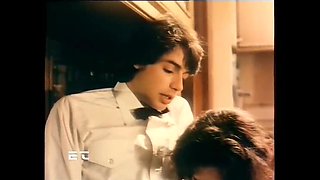 Waiter Bangs Sexy Brunette With Bushy Hairy Pussy