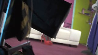 Behind The Scenes Blowjob: Tattooed Teen Lily Lu Throats Cock in German Fuck Scene