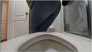 How Long Can I Hold It While Looking At The Toilet Part 17: Squirming In Jean